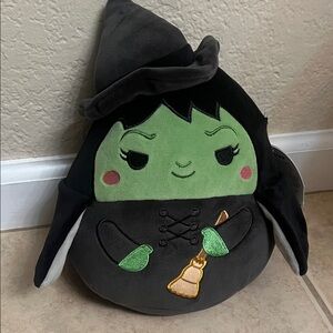 Squishmallows Witch Plush - Green and Black